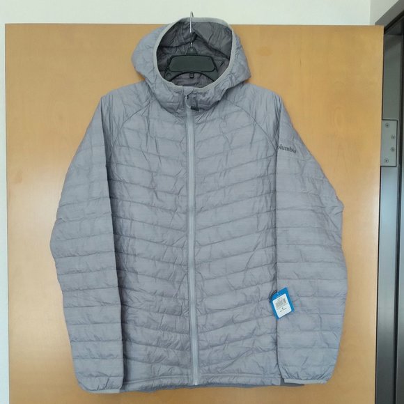 🆕 Columbia Men's South Valley Hybrid Hooded Jacket Medium-Columbia Grey Auth.